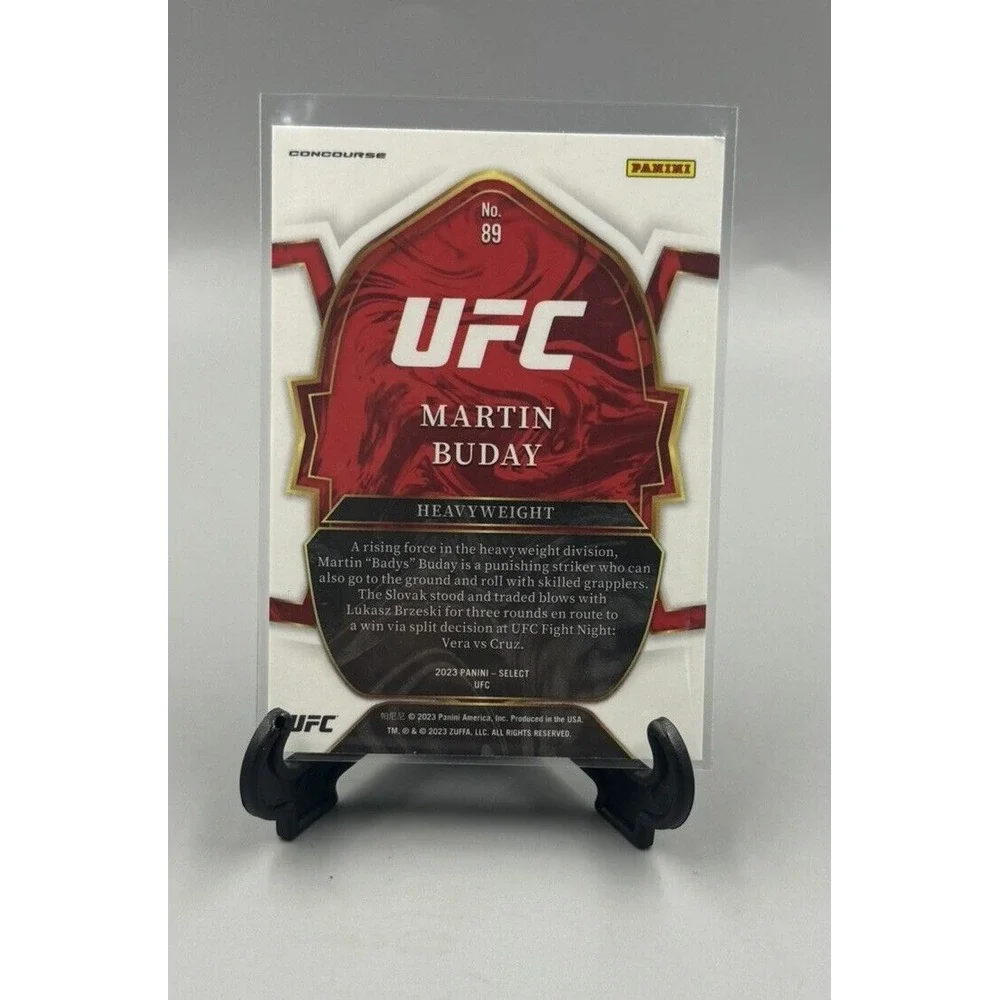 2023 #89 Martin Buday Panini‎ Select UFC Concourse Level Red & Blue RC